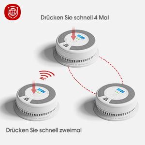 X-Sense Rauch- und Kohlenmonoxidmelder SC07-W / ZASXS00148WEU Weiß, Grau