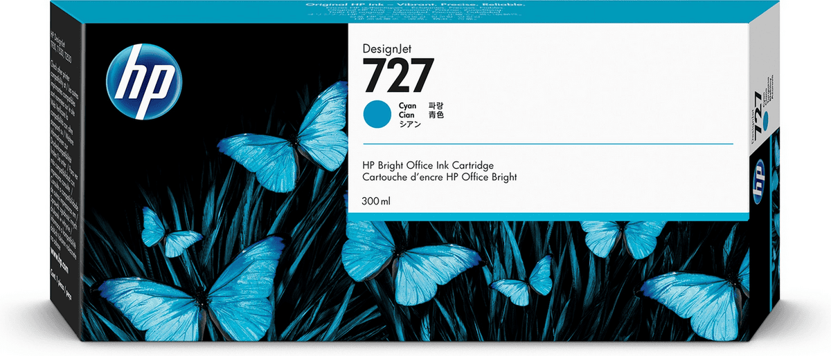 HP Tinta 727 / F9J76A Cyan XXL