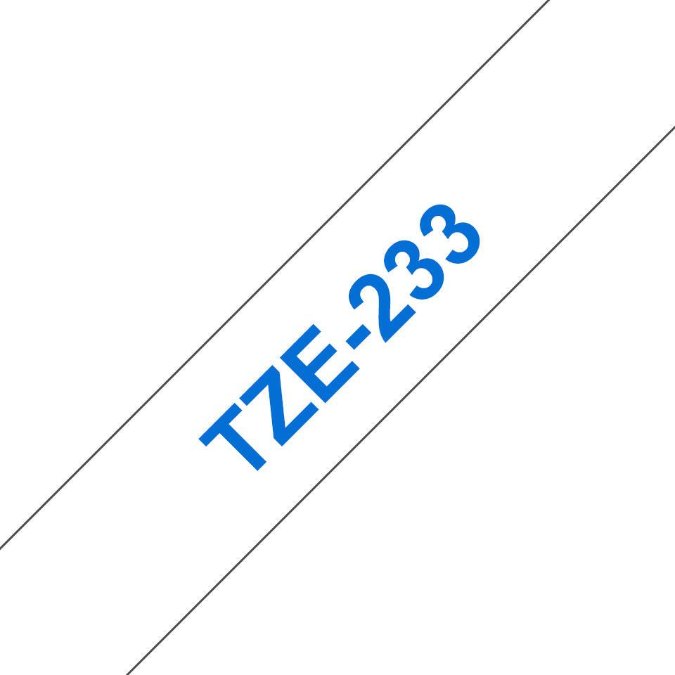 Brother Cinta de color TZE-233 / TZE233 Azul, blanco
