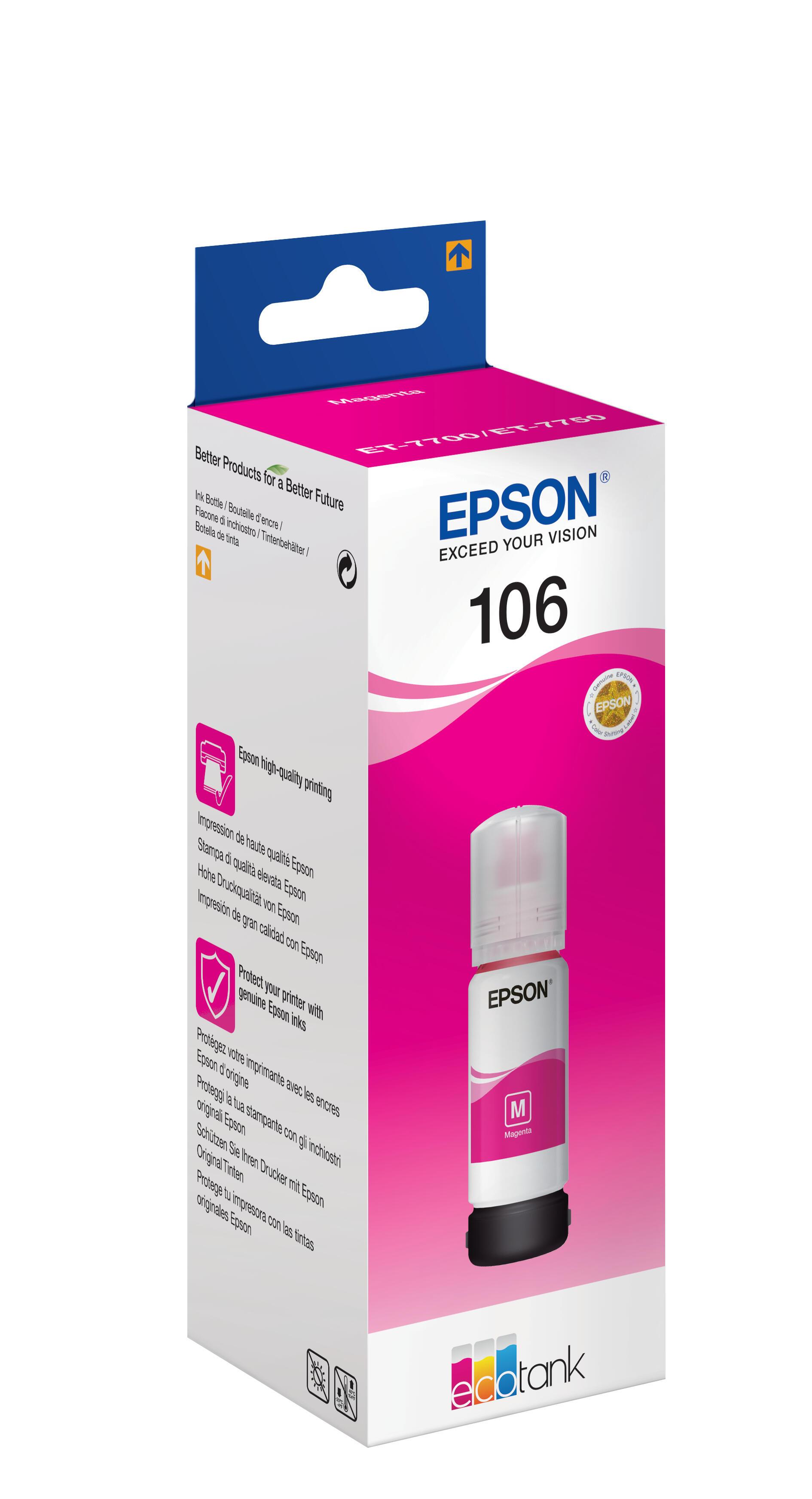 Epson Encre 106 / C13T00R340 Magenta