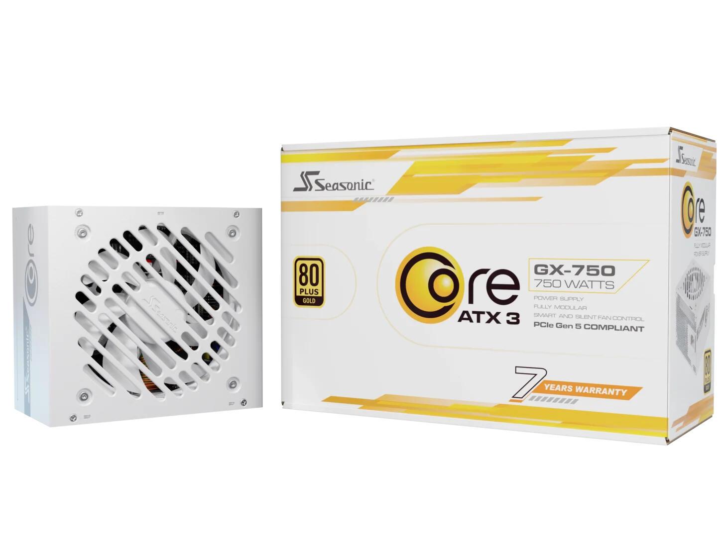Seasonic Alimentation pour PC Core GX-750 V2 / SRP-CGX751-A5A32SF-W Blanc