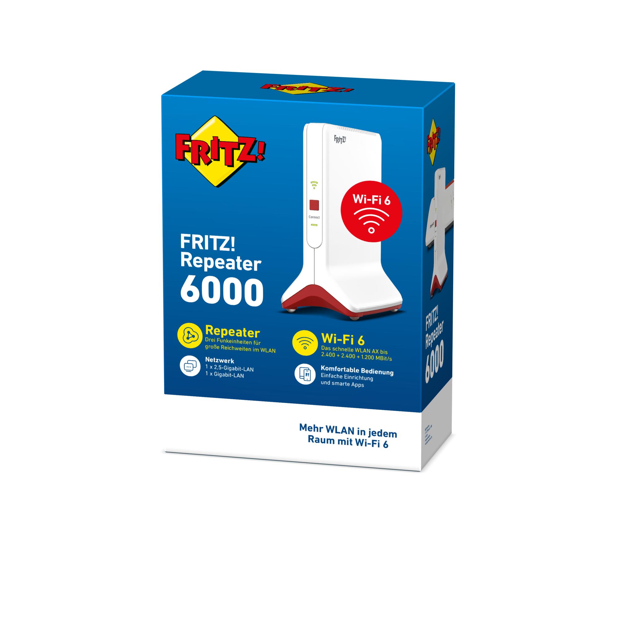 Fritz! Repeater 6000 / 20002908 Rot, Weiß
