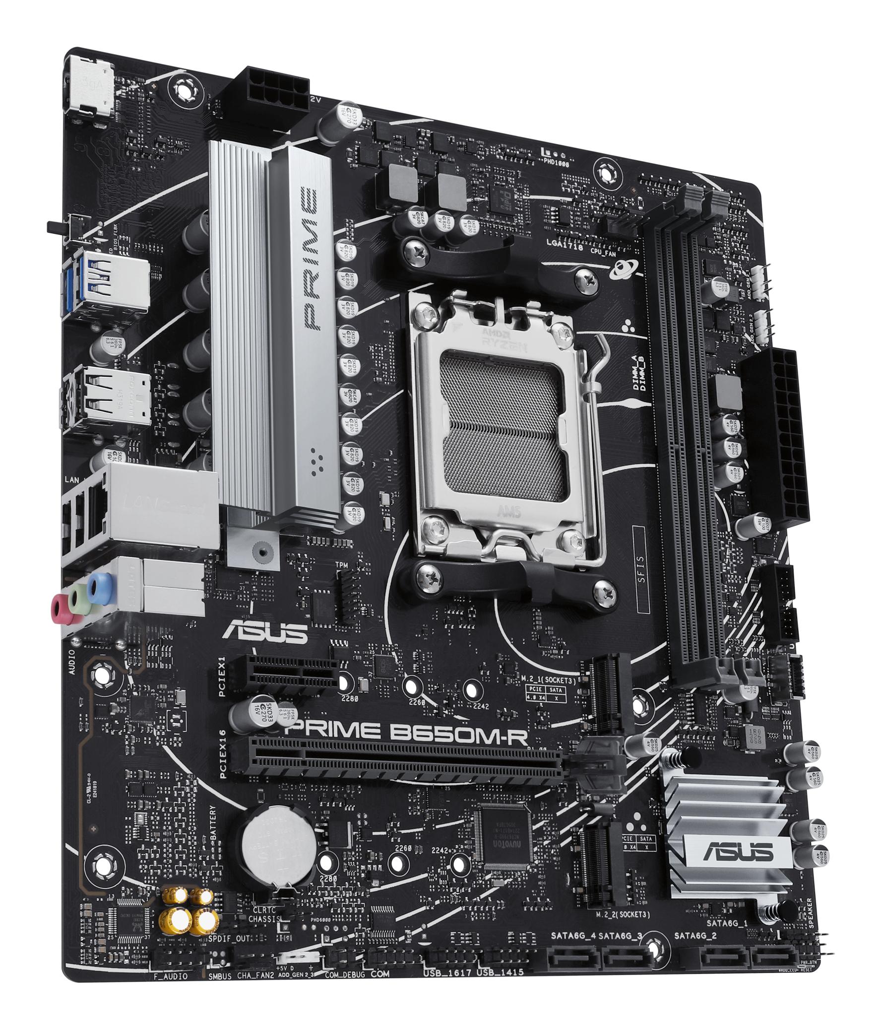 ASUS Mainboard Prime B650M-R / 90MB1H30-M0EAY0 Black