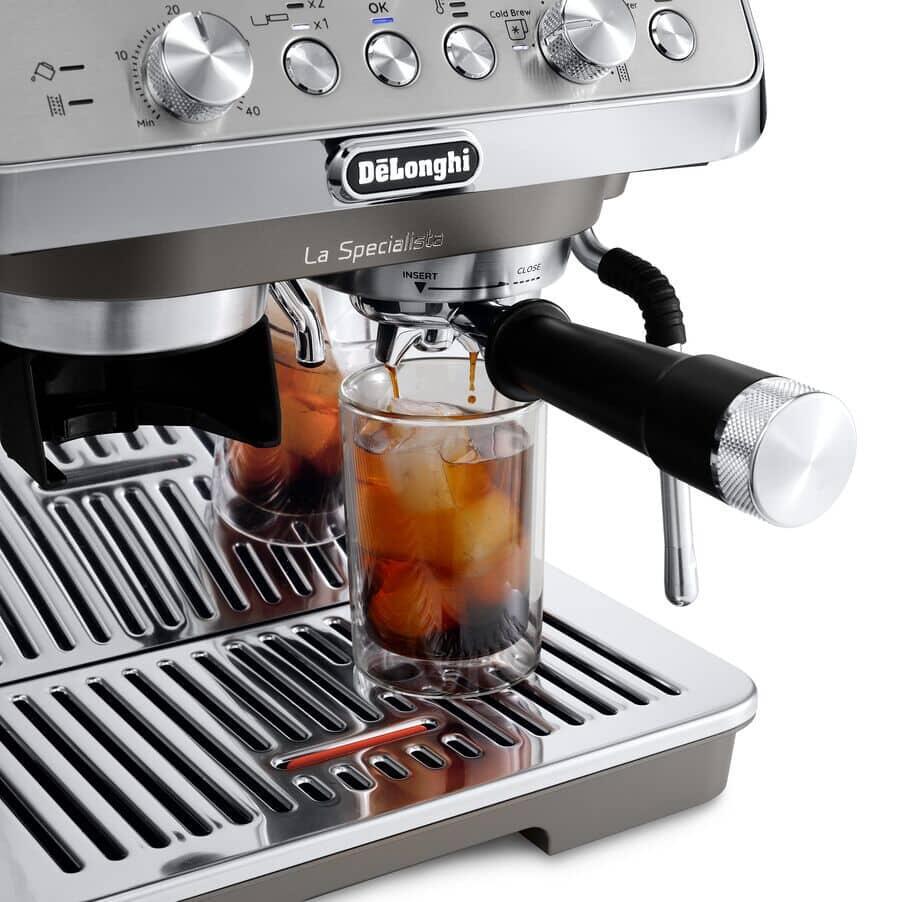De’Longhi Siebträgermaschine La Specialista Arte Evo Cold Brew / EC9255.M Grau, Edelstahl