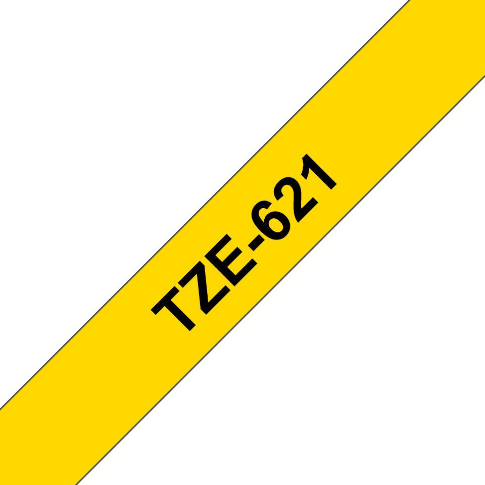 Brother Cinta de color TZE-621 / TZE621 Negro, amarillo