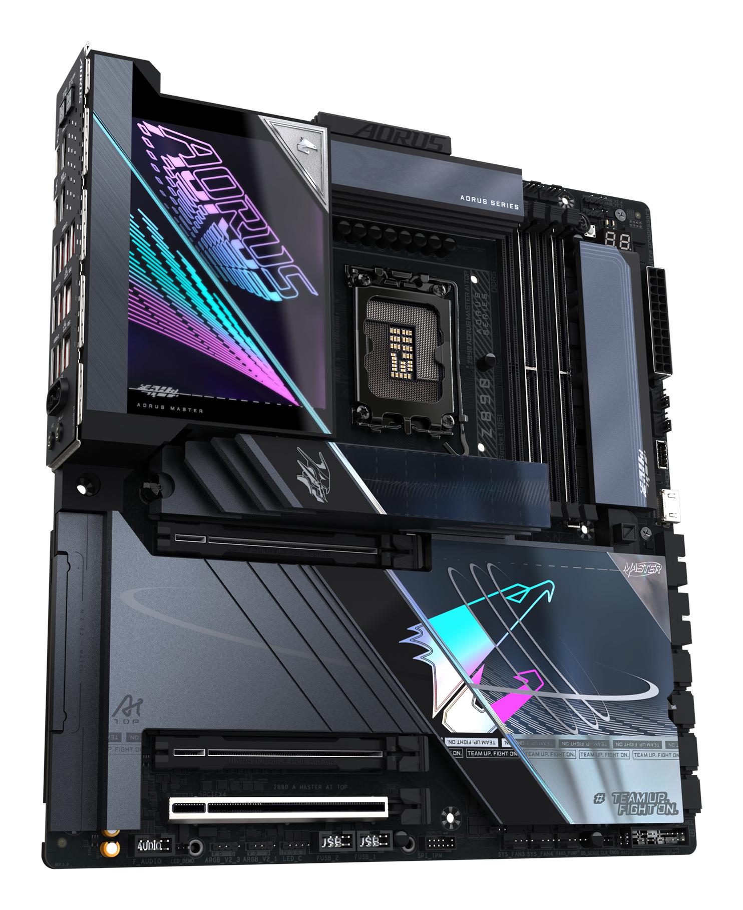 GIGABYTE Mainboard Z890 AORUS MASTER AI TOP / Z890 A MASTER AI TOP Schwarz