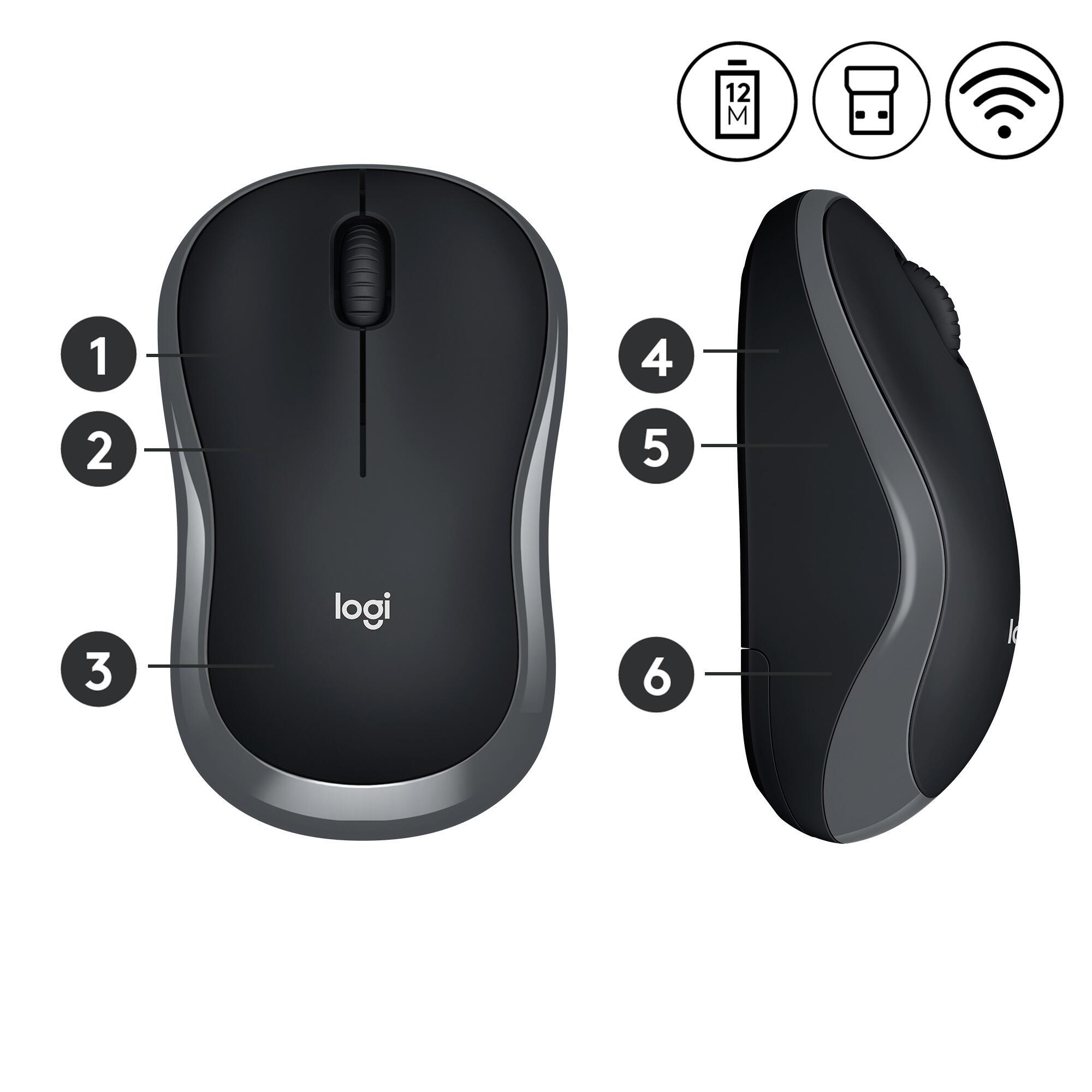 Logitech Mouse M185 / 910-002238 Grey
