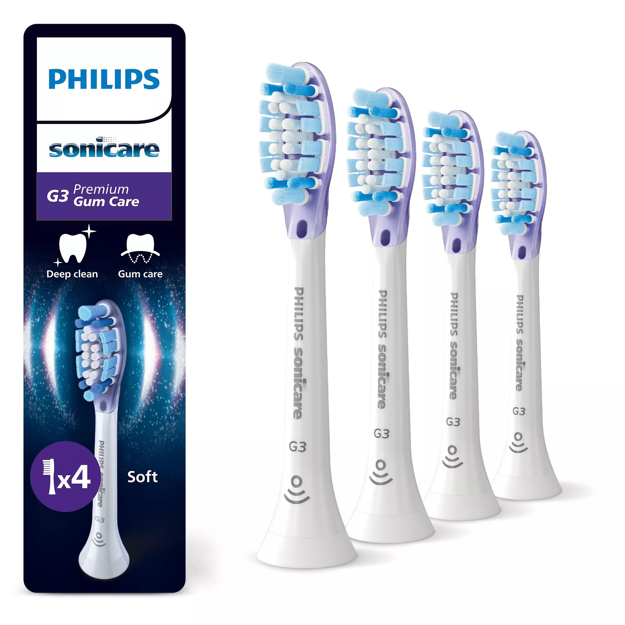 Philips Spazzolino da denti collegabile Sonicare G3 Premium Gum Care / HX9054/87 Bianco 4-Pack