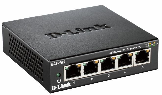 D-Link Interruttore GS105 / DGS105/E Nero
