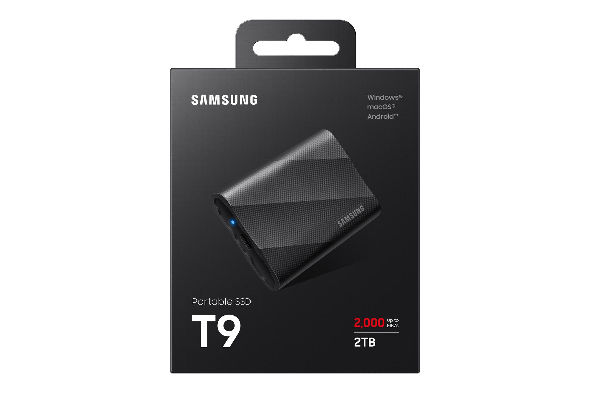 Samsung SSD externo T9 2TB / MU-PG2T0B/EU Negro