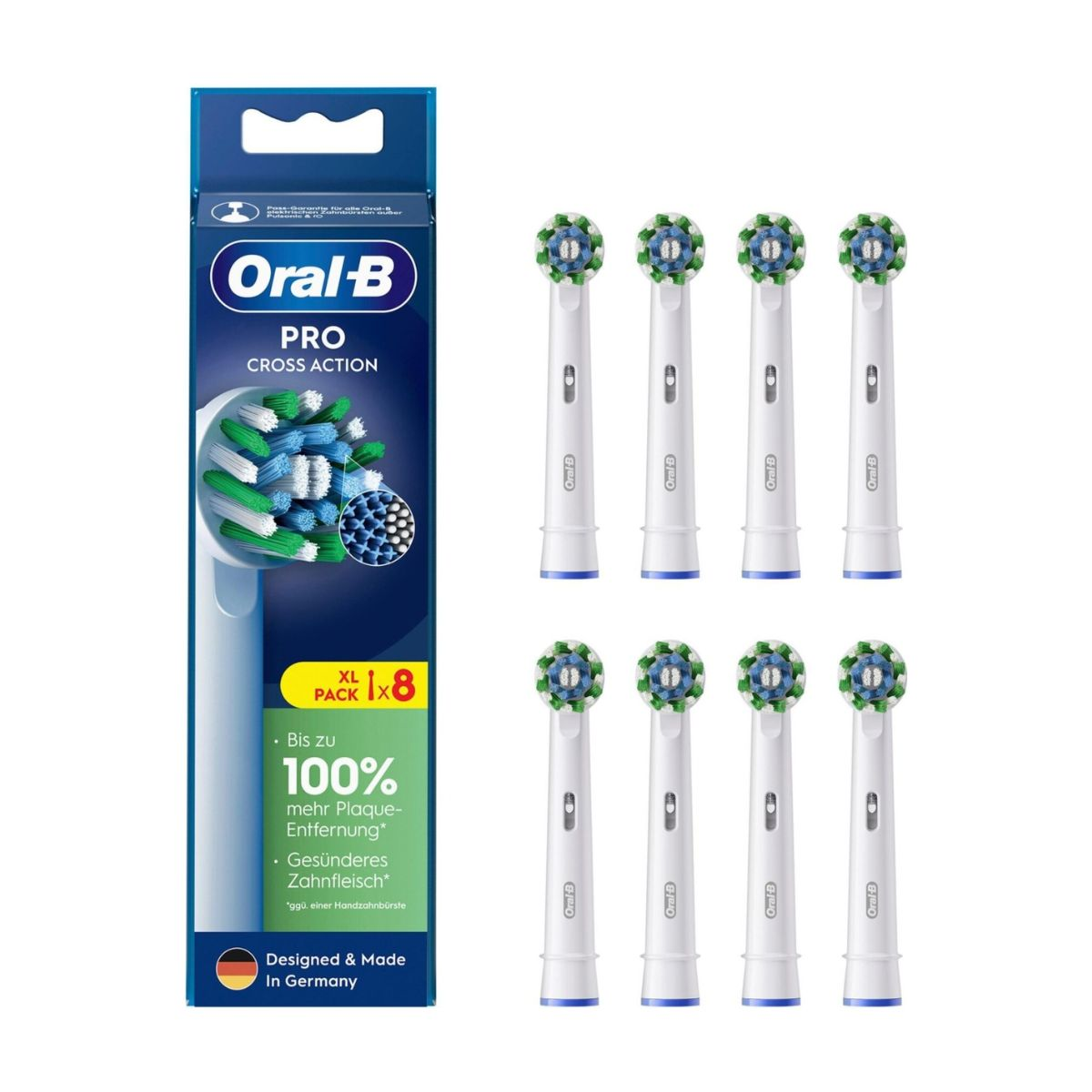 Oral-B Cabezal de cepillo sonic 8x Cross / 860472 Blanco 8-Pack