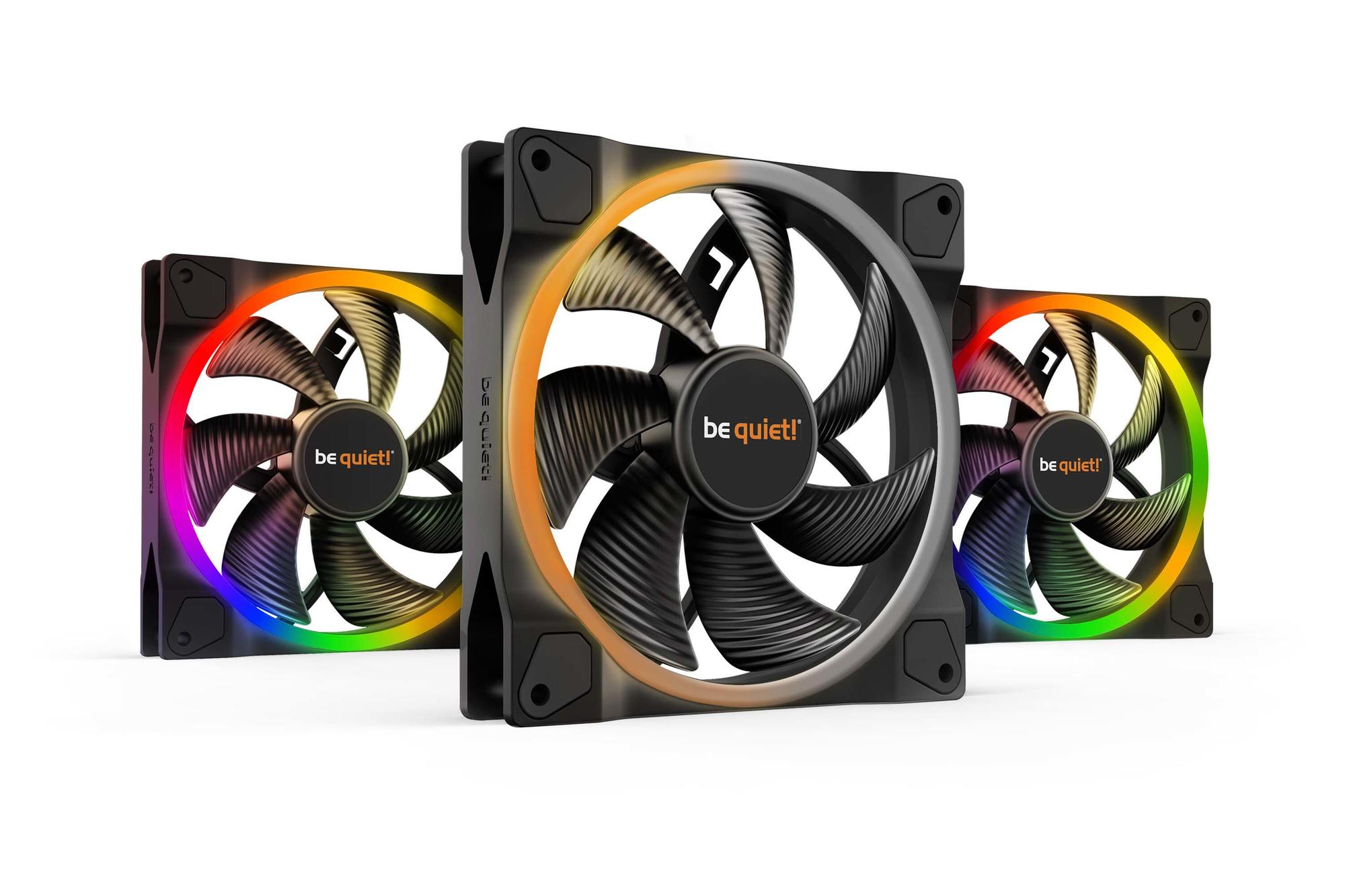 be quiet! Fan Light Wings PWM 140mm / BL078 Black 3-Pack