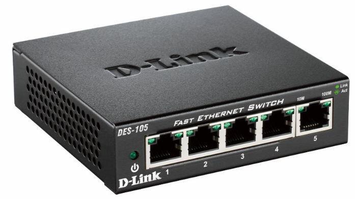 D-Link Interruptor DES-105 / DES-105/E Negro