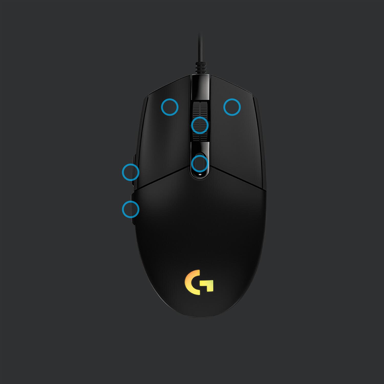Logitech Maus G203 Lightsync / 910-005796 Schwarz