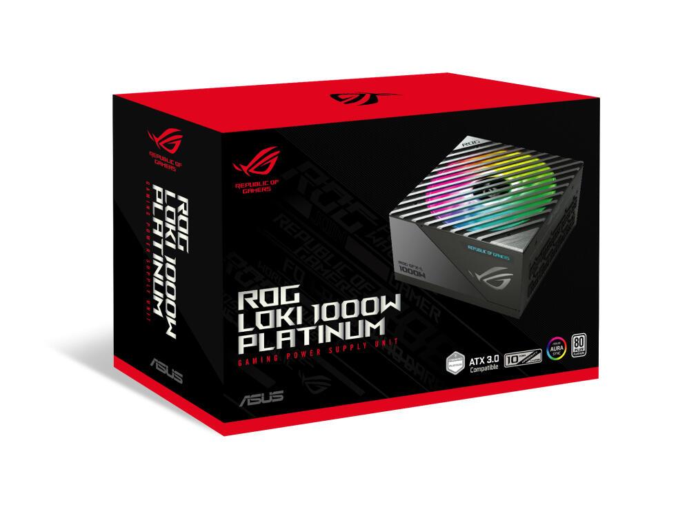 ASUS Alimentatore per PC ROG Loki 1000W Platinum / 90YE00N1-B0NA00 Nero, argento