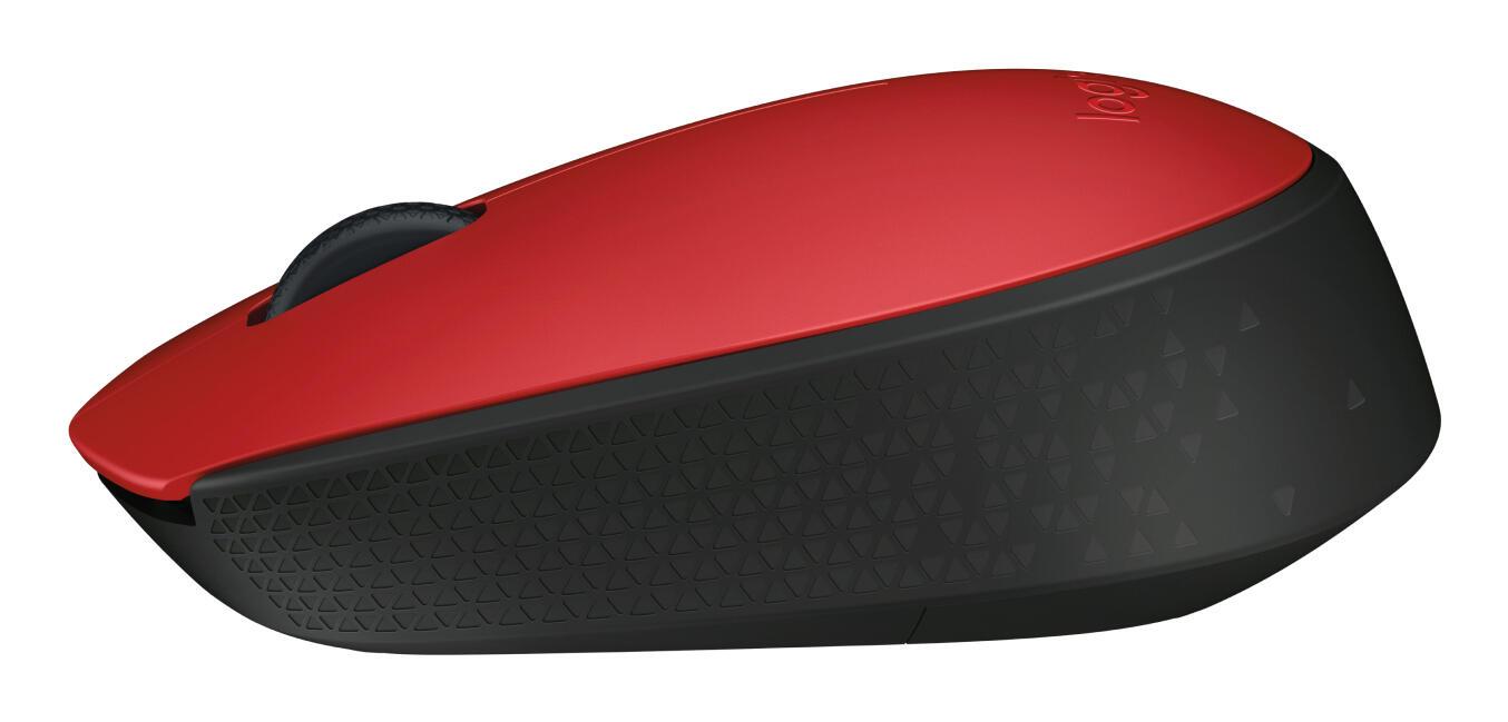 Logitech Ratón M171 / 910-004641 Negro, rojo