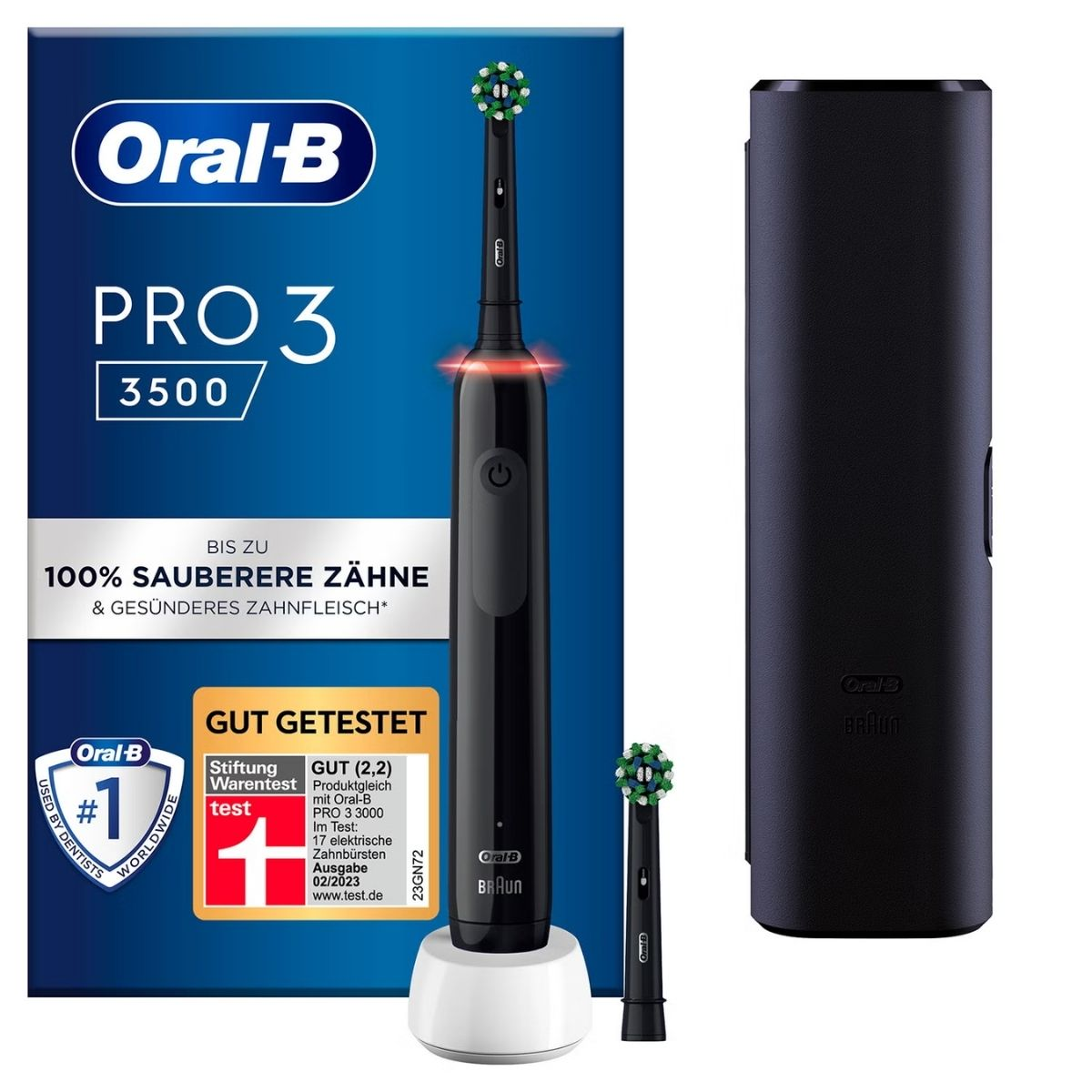 Oral-B Cepillo de dientes Pro 3 3000 Cross Action / 759790 Negro