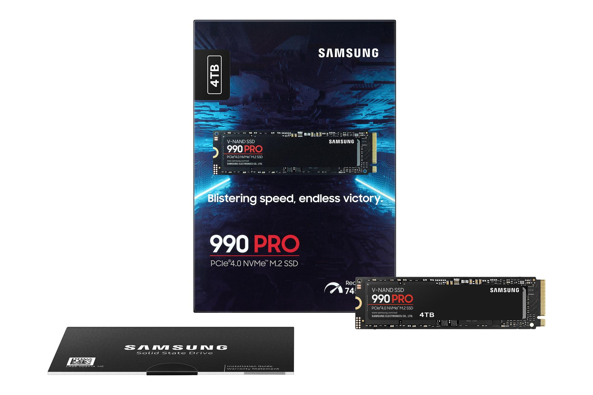 Samsung M.2 SSD Samsung 990 Pro / MZ-V9P4T0BW Schwarz