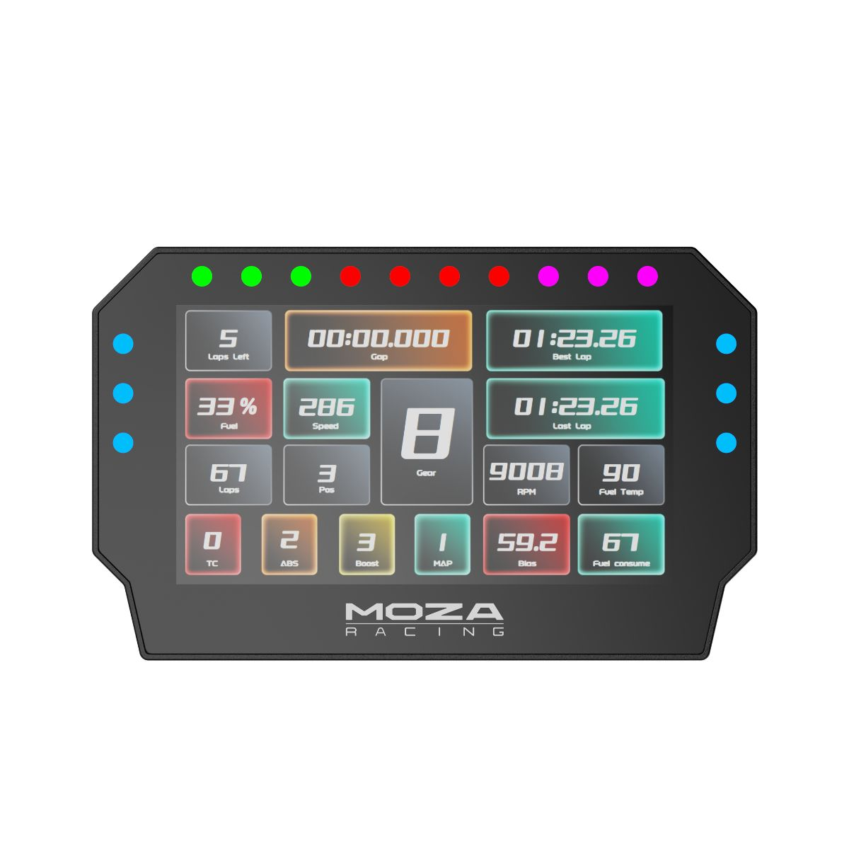 Moza Racing Controllore CM2 Racing Dash / RS072 Nero