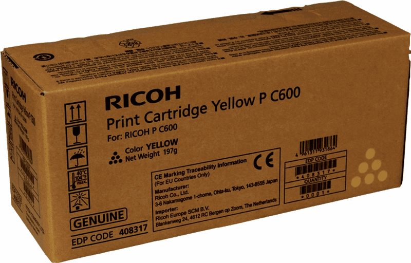 Ricoh Toner MP C600 / 408317 Yellow