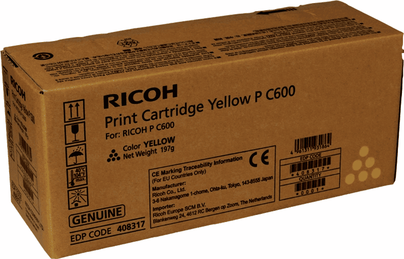 Ricoh Toner MP C600 / 408317 Giallo