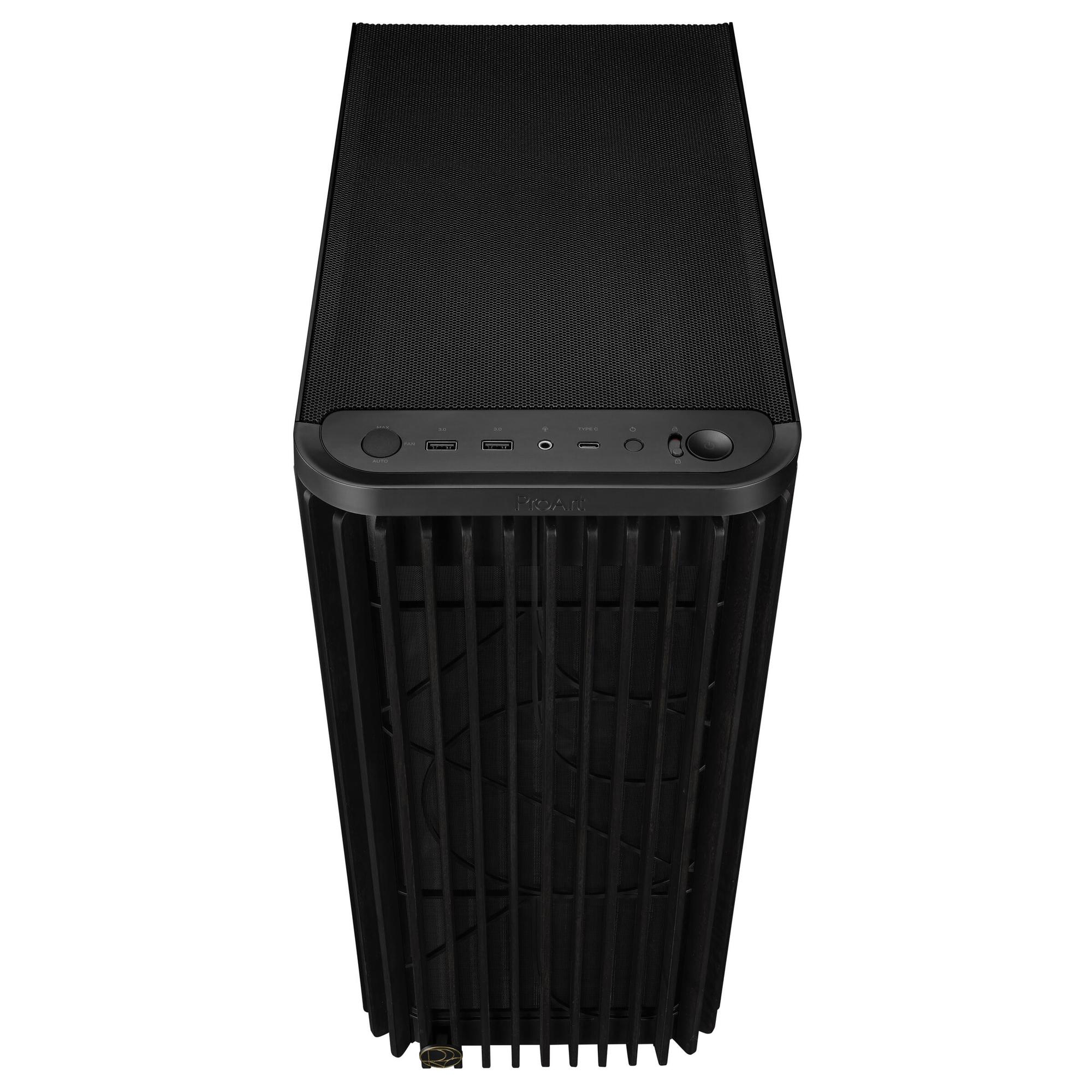 ASUS PC-Gehäuse ProArt PA401 Wood Ed. / 90DC00M0-B39010 Schwarz