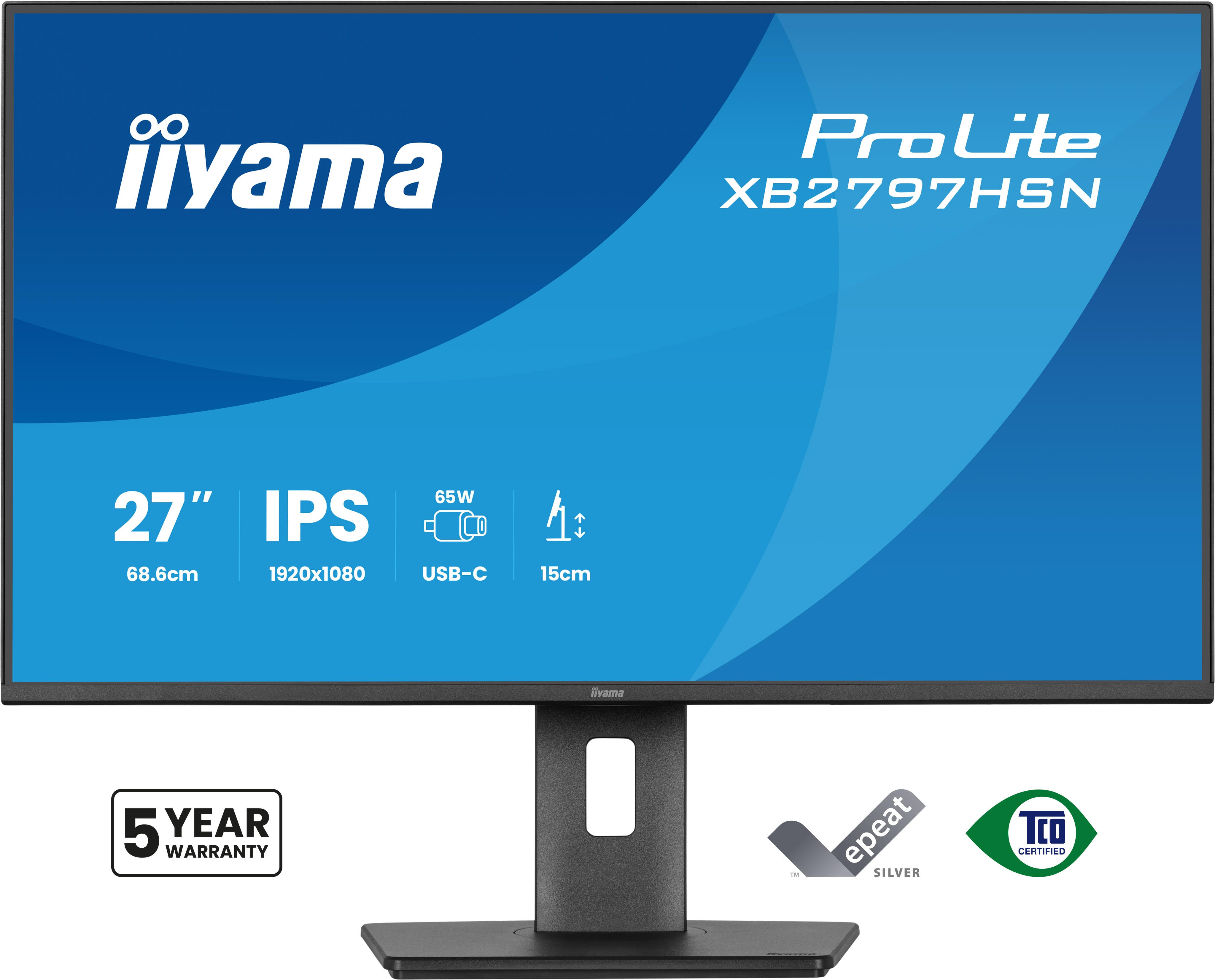 iiyama Monitor ProLite XB2797HSN / XB2797HSN-B1 Black 68.6 cm (27")