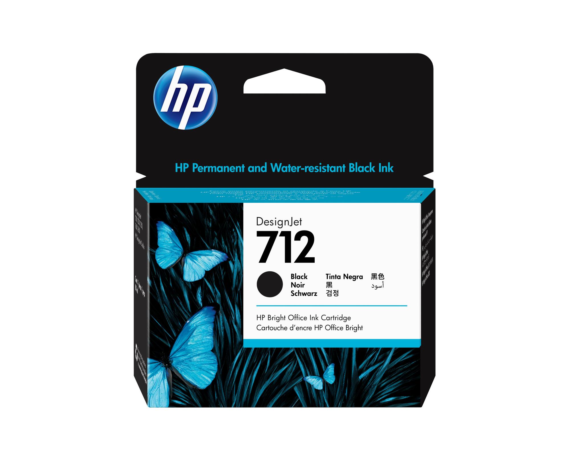 HP Tinte 712 / 3ED71A Schwarz XL