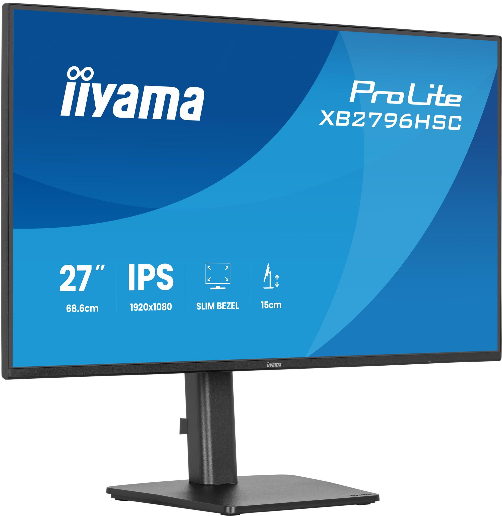 iiyama Monitor ProLite XB2796HSC / XB2796HSC-B1 Black 68.6 cm (27")