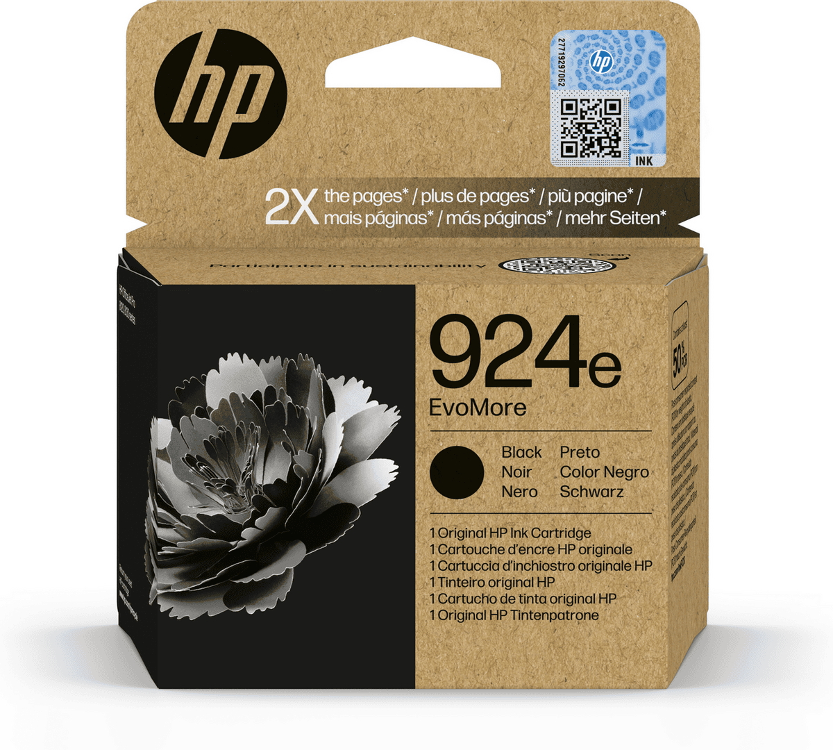 HP Tinte 924E / 4K0V0NE Schwarz XL