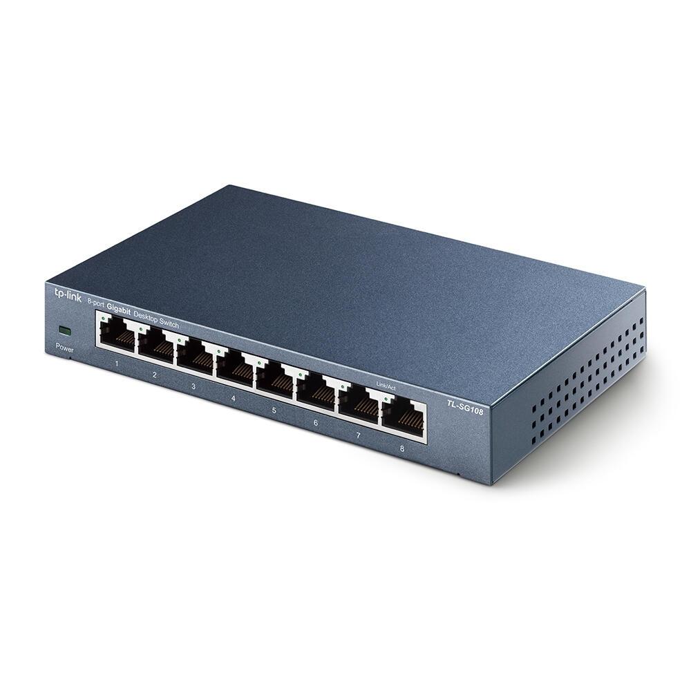 TP-Link Interruttore TL-SG108 / TL-SG108 Nero