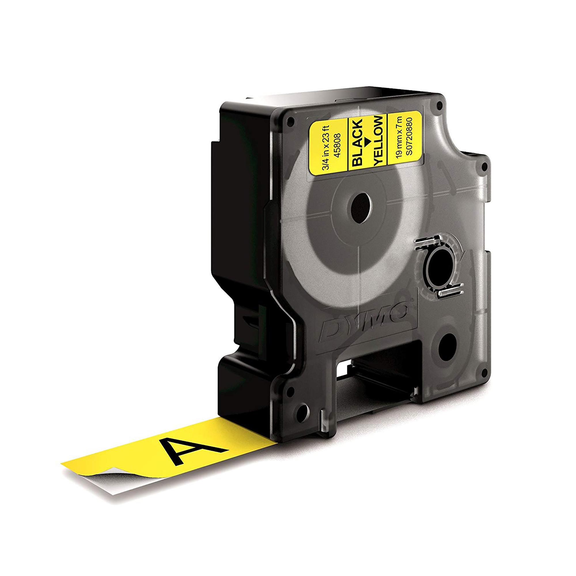 DYMO Cinta de color 45808 / S0720880 Negro, amarillo