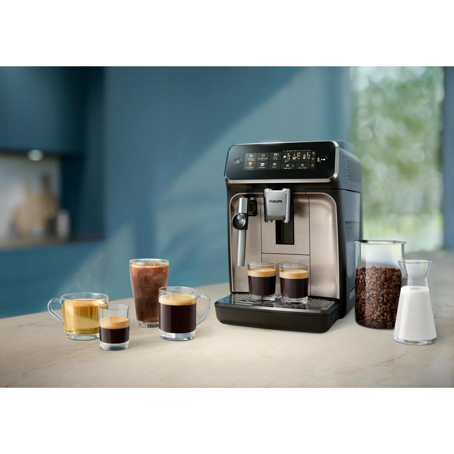 Philips Máquina de café totalmente automática Series 3300 / EP3329/70 Negro, plata
