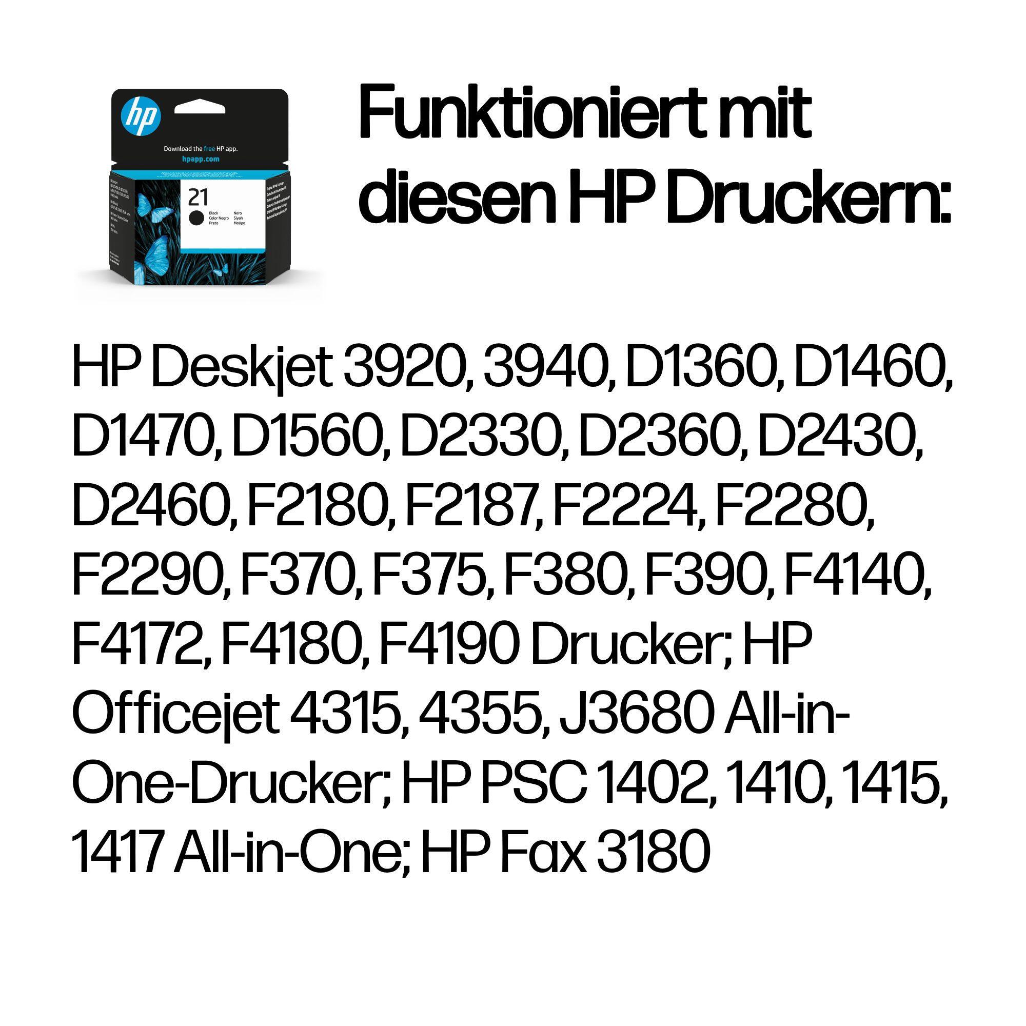 HP Tinta 21 / C9351AE Negro