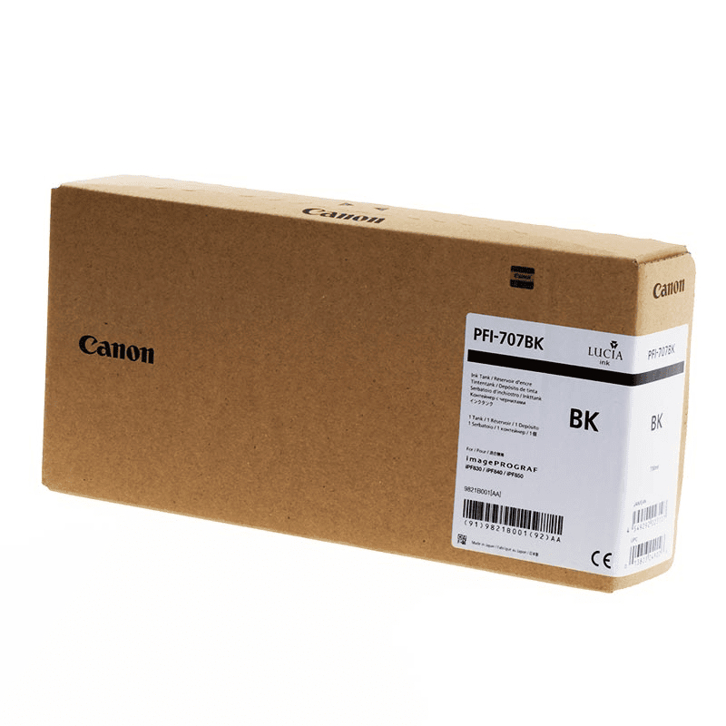Canon Tinte PFI-707BK / 9821B001 Schwarz