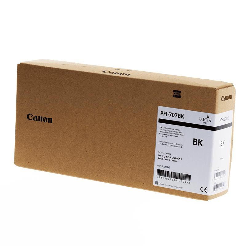 Canon Encre PFI-707BK / 9821B001 Noir