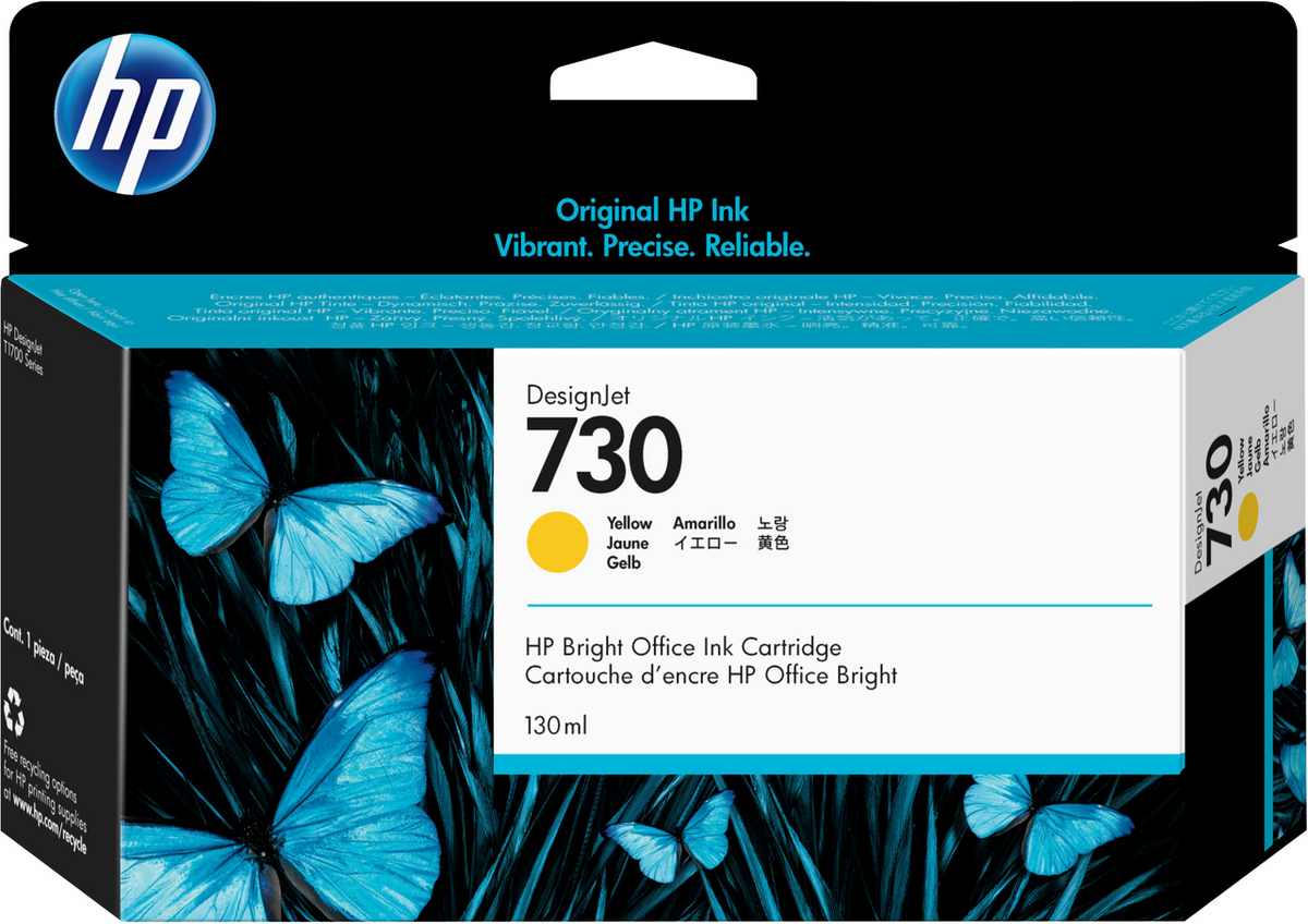 HP Tinte 730 / P2V64A Gelb