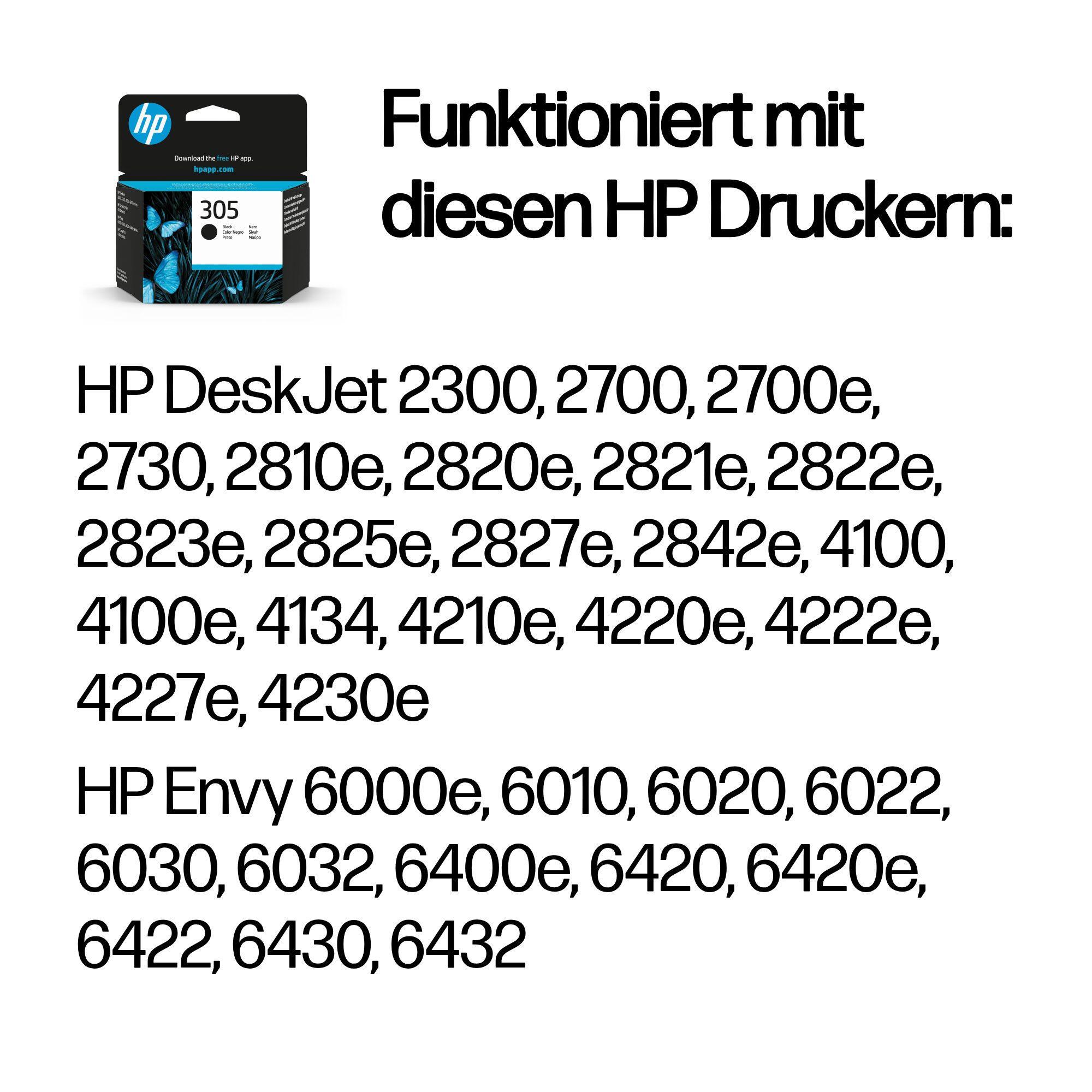 HP Tinte 305 / 3YM61AE Schwarz Standard
