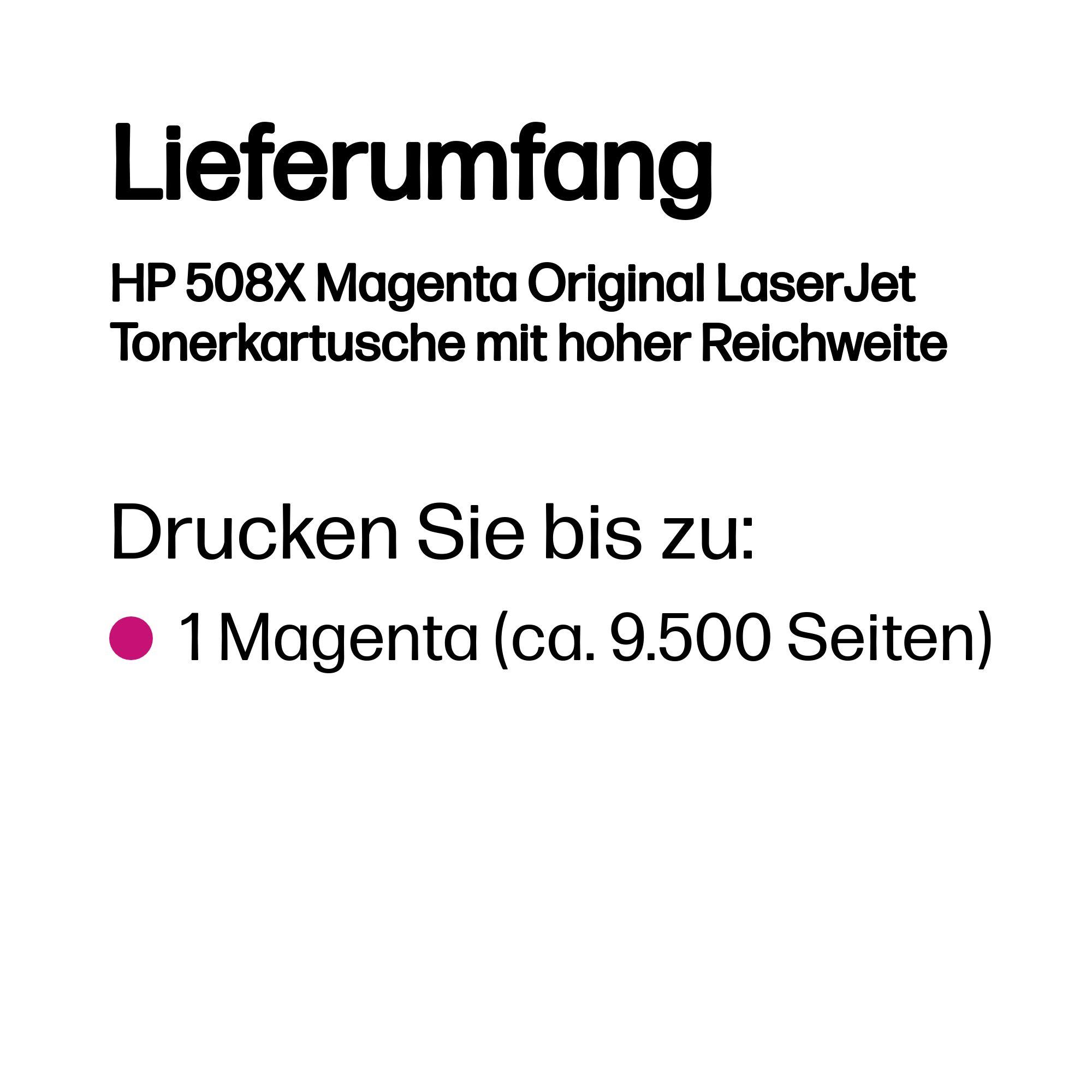 HP Toner 508X / CF363X Magenta Standard