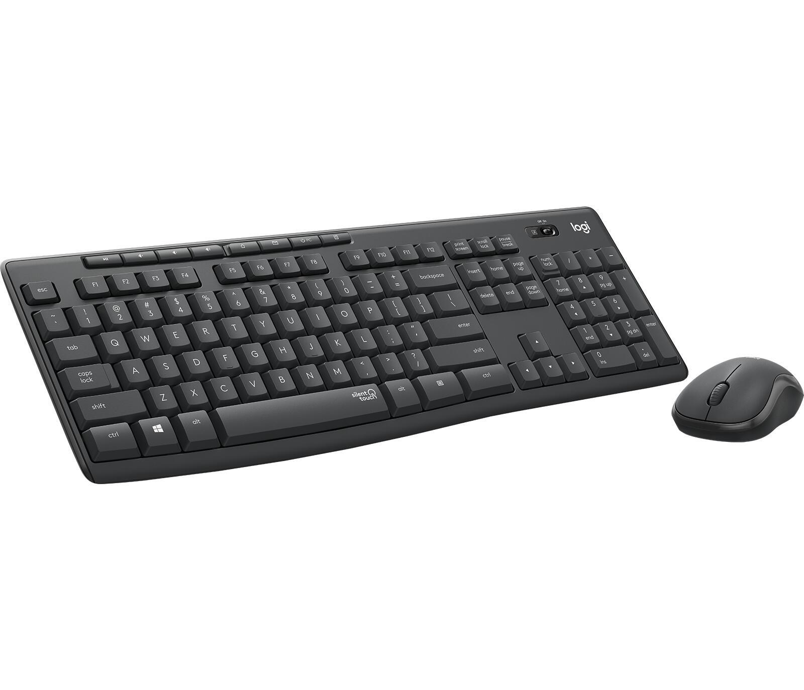 Logitech Maus- und Tastatur-Set MK295 Silent / 920-009800 Graphit
