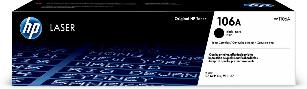 HP Tóner 106A / W1106A Negro