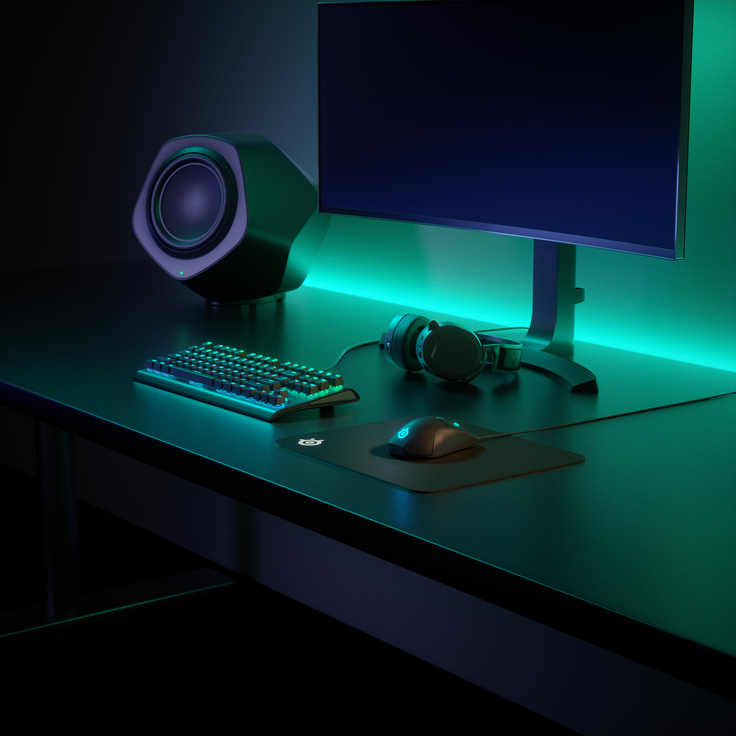 Steelseries Alfombrilla de ratón QcK Small / 63005 Negro