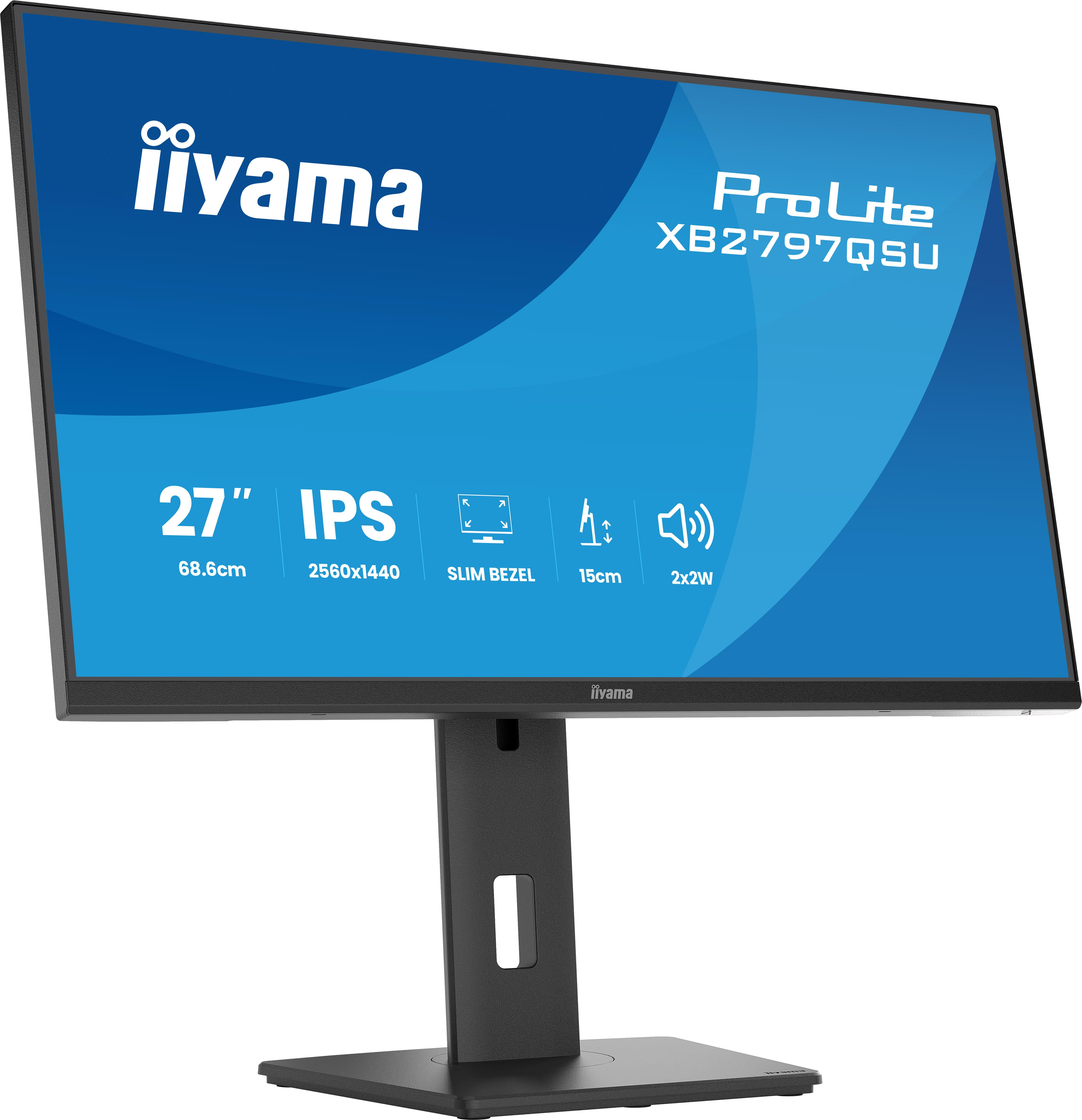 iiyama Monitor XB2797QSU-B1 / XB2797QSU-B1 Black Standard 68.6 cm (27")