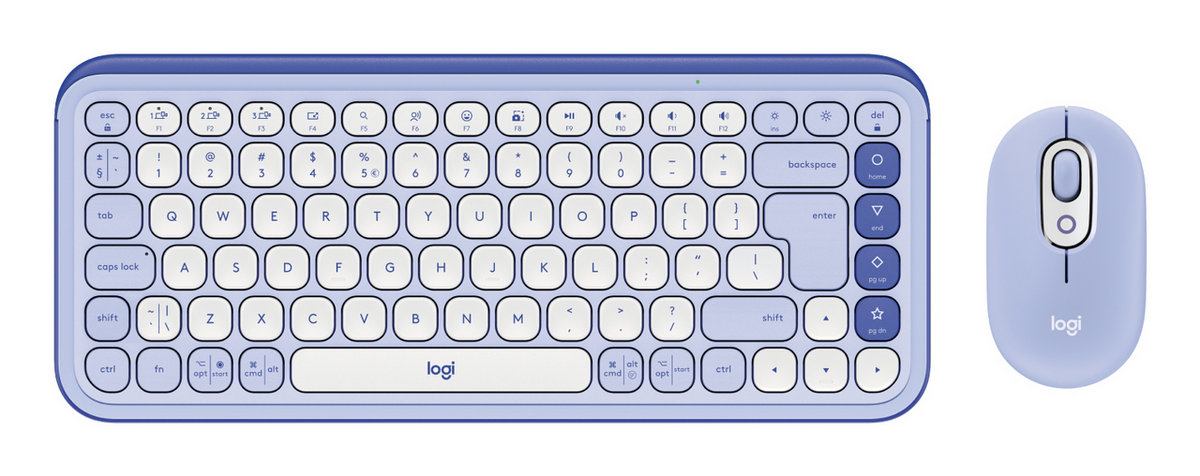 Logitech Maus- und Tastatur-Set Pop Icon Combo / 920-013078 Lila