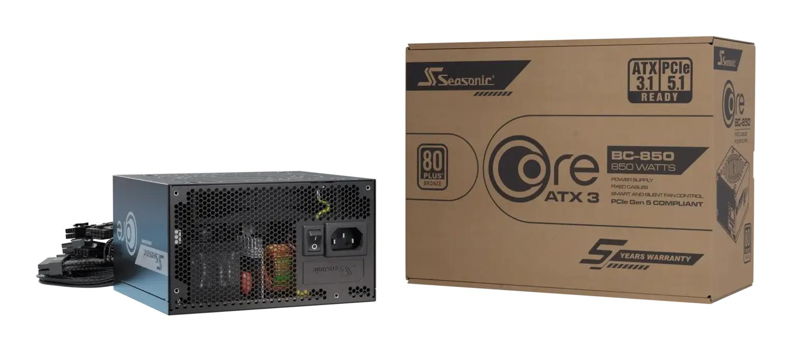 Seasonic PC-Netzteil Core BC-850 / SRP-CBC851-A5A51JF Schwarz