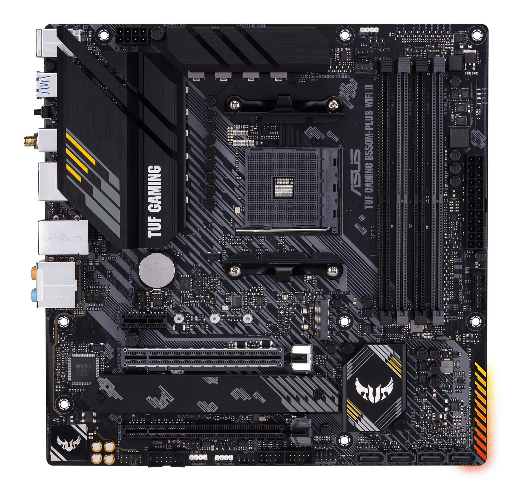 ASUS Mainboard TUF GAMING B550M-PLUS WIFI II / 90MB19Y0-M0EAY0 Black