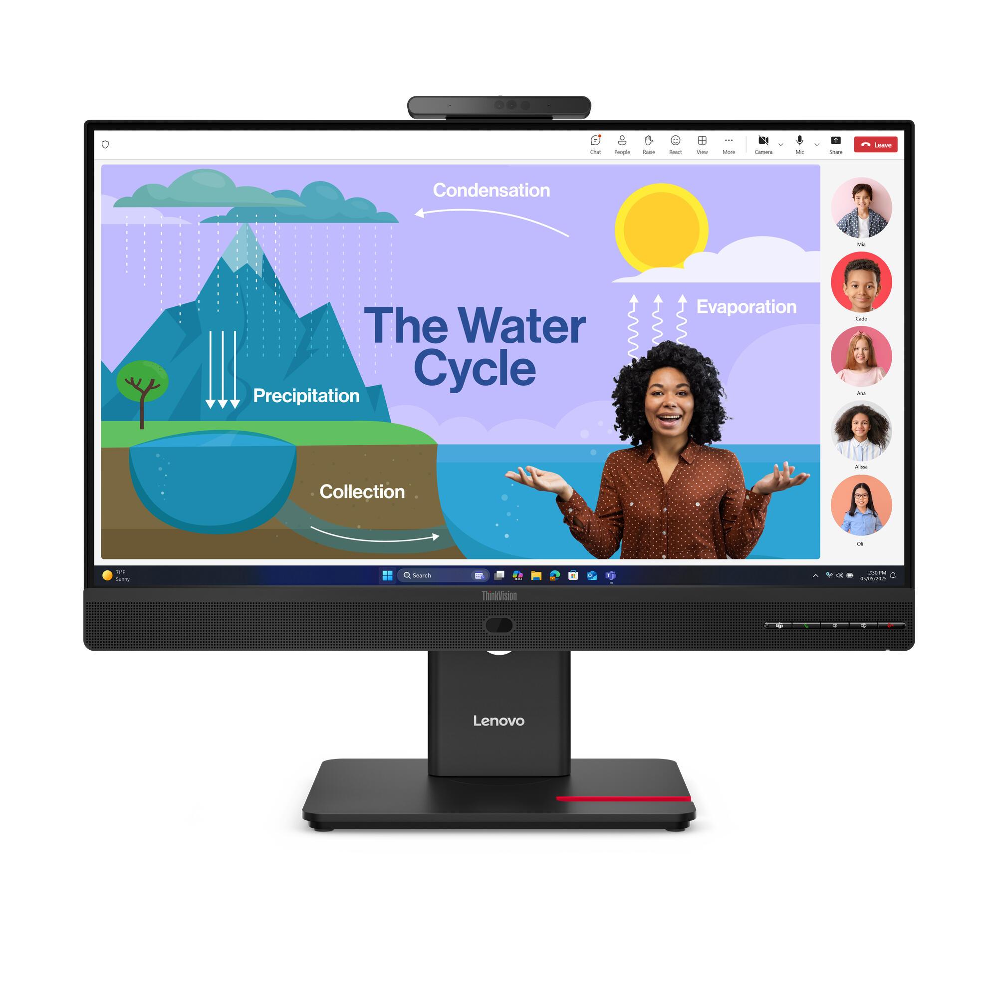 Lenovo Monitor ThinkVision T24D-4v / 64B7UAT1EU Negro 60,5 cm (23,8")