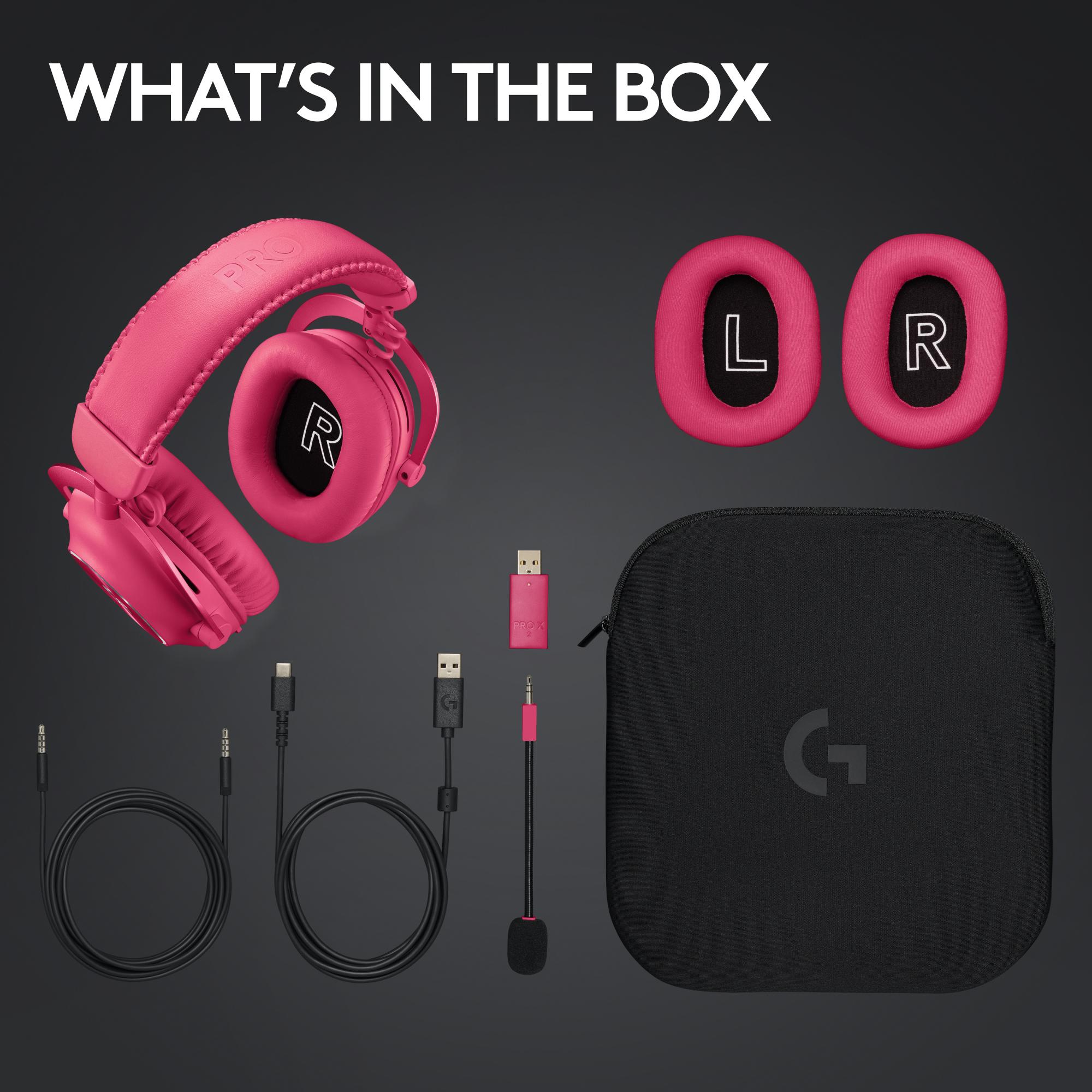 Logitech Headset Pro X 2 Lightspeed / 981-001275 Magenta