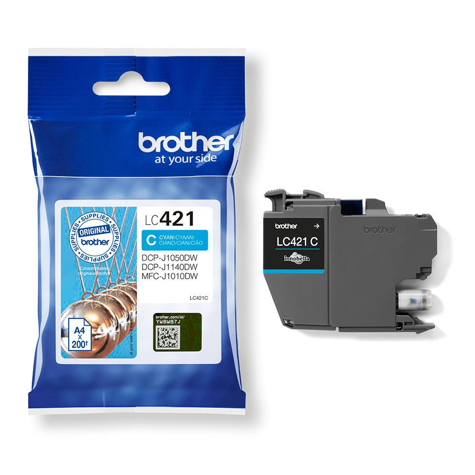 Brother Encre LC-421C / LC421C Cyan Standard
