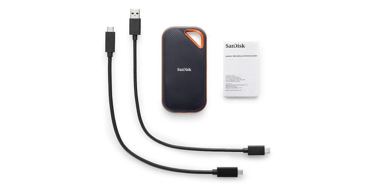 SanDisk Externe SSD Extreme PRO 2TB / SDSSDE81-2T00-G25 Schwarz